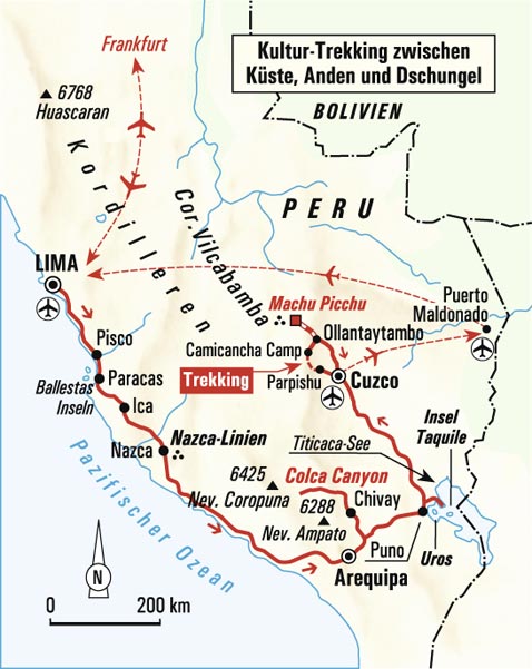 Karte Peru